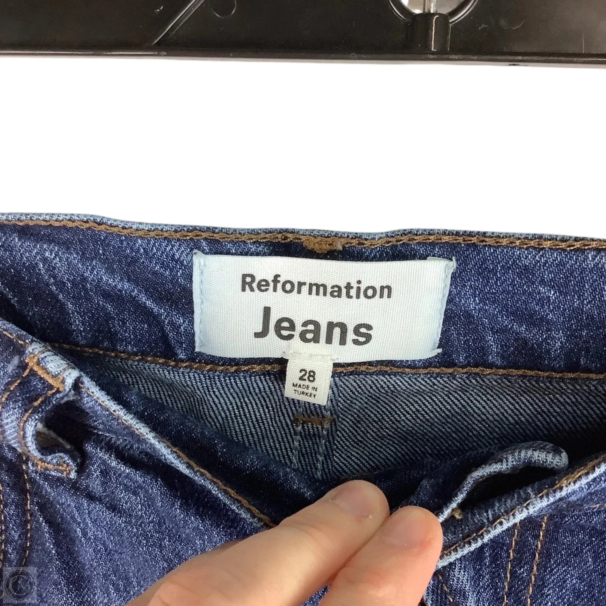 Jeans Cropped By Reformation In Blue Denim. Size: 6 (28)