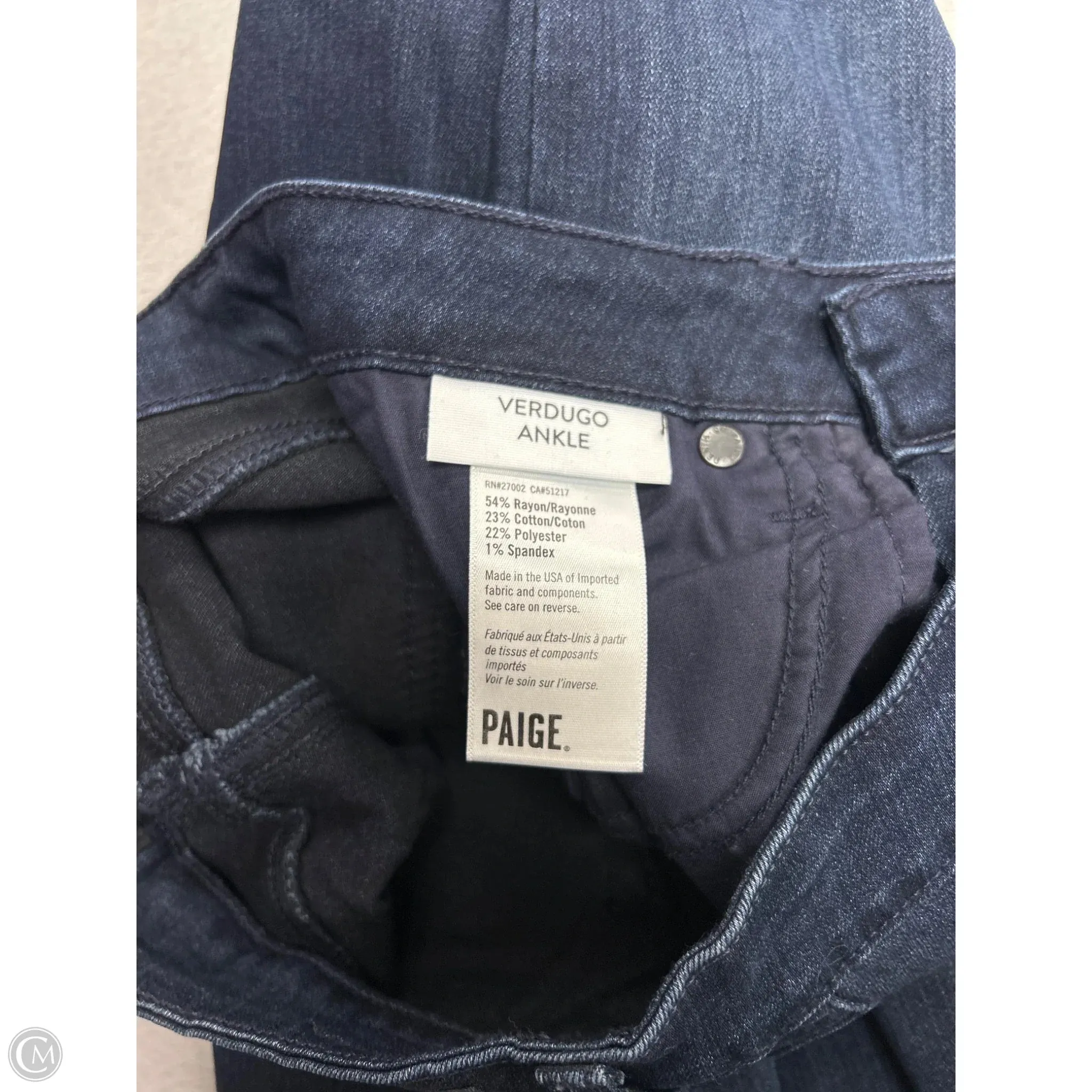 Jeans Designer By Paige In Blue Denim. Size: 4