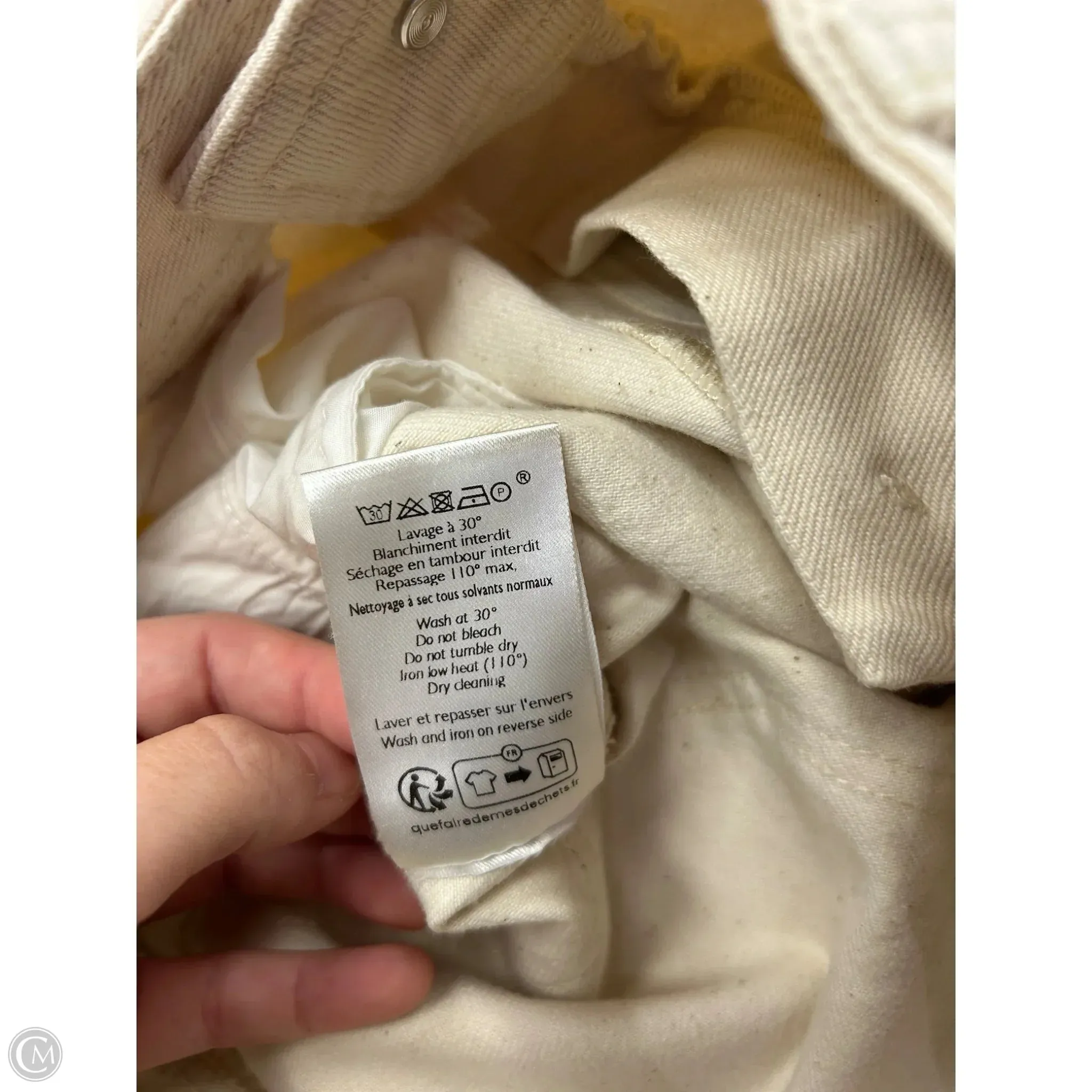 Jeans Designer By SEZANE In White Denim. Size: M