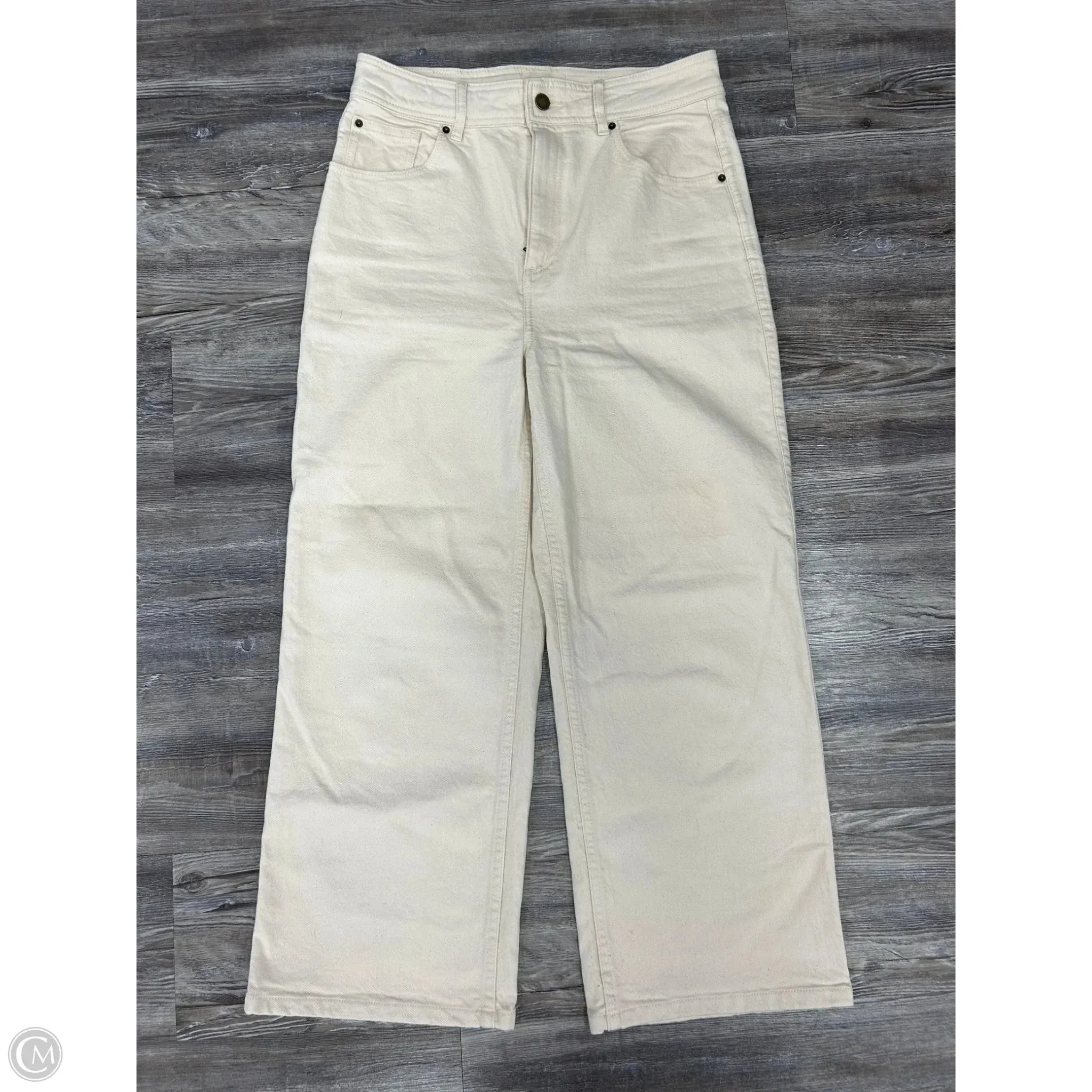Jeans Designer By SEZANE In White Denim. Size: M