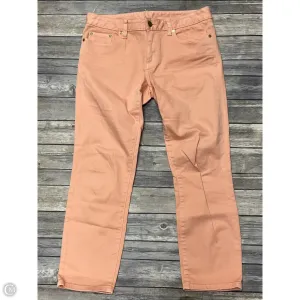 Jeans Designer By Tory Burch In Peach. Size: 6