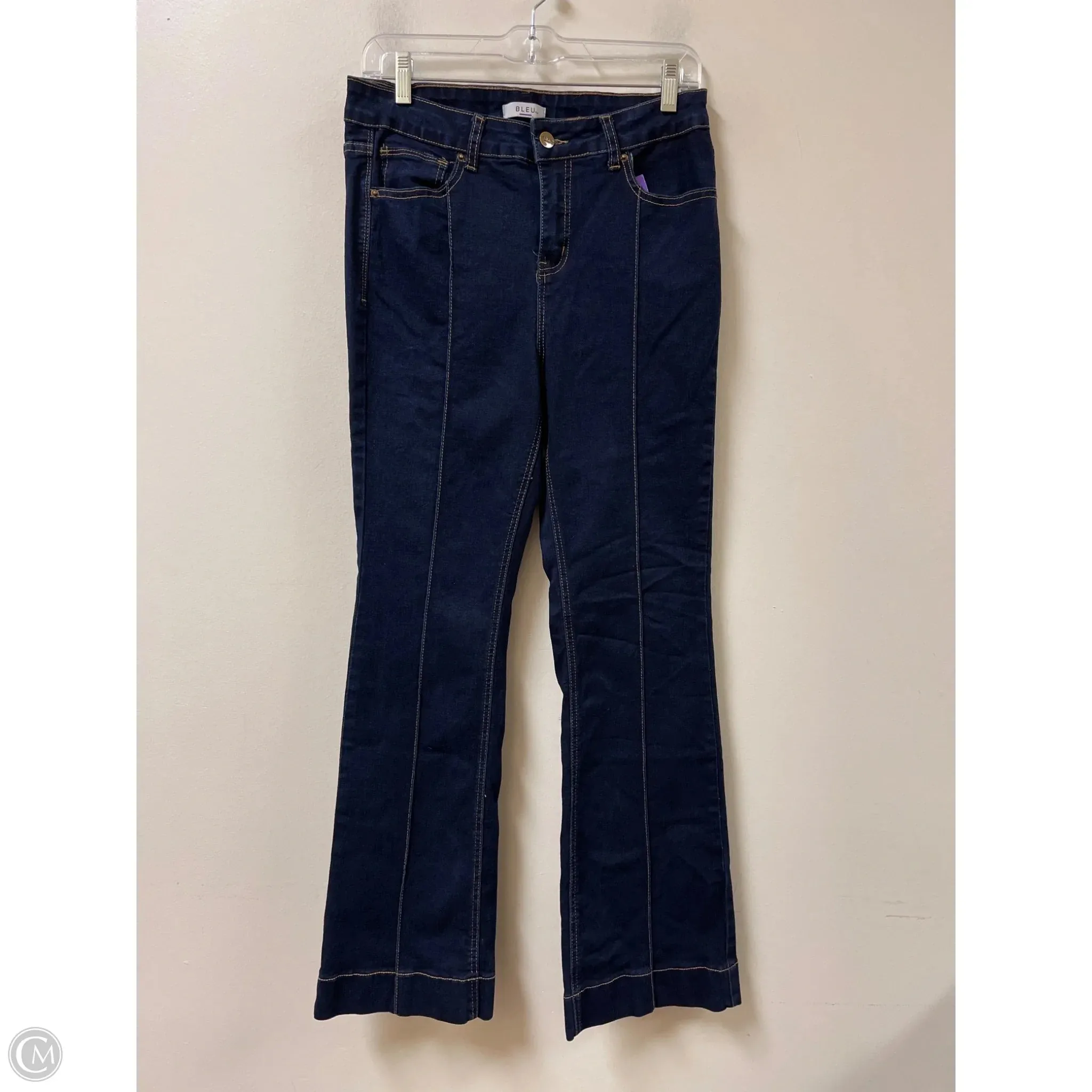 Jeans Flared By Bleu In Blue Denim. Size: 10p