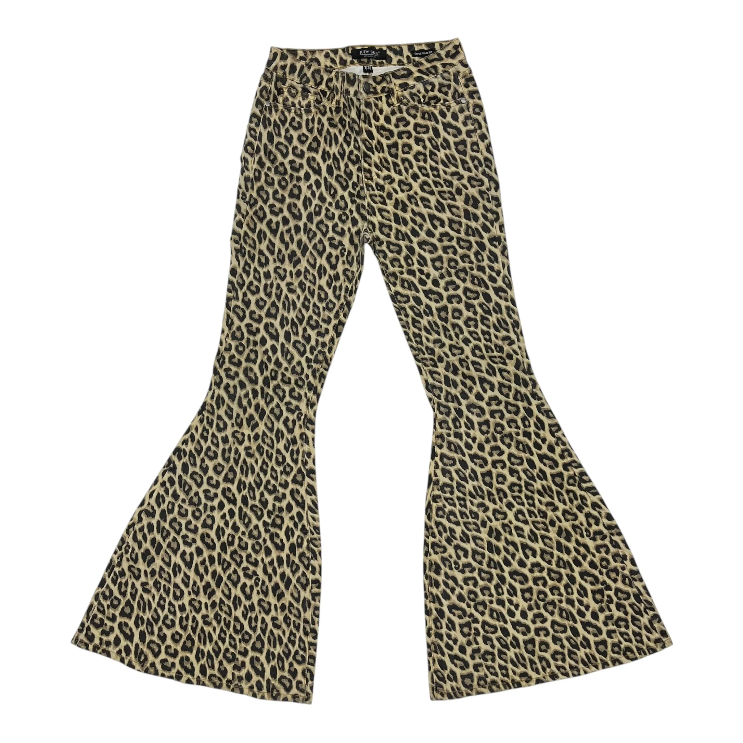 Jeans Flared By Judy Blue In Animal Print. Size:6
