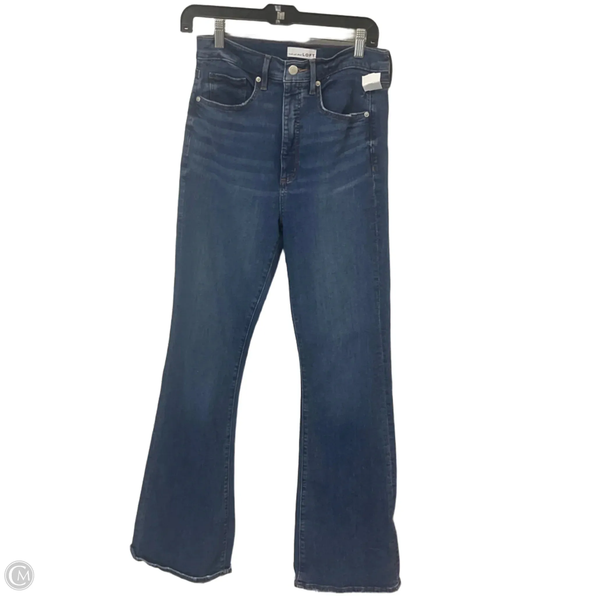 Jeans Flared By Loft In Blue Denim. Size: 6