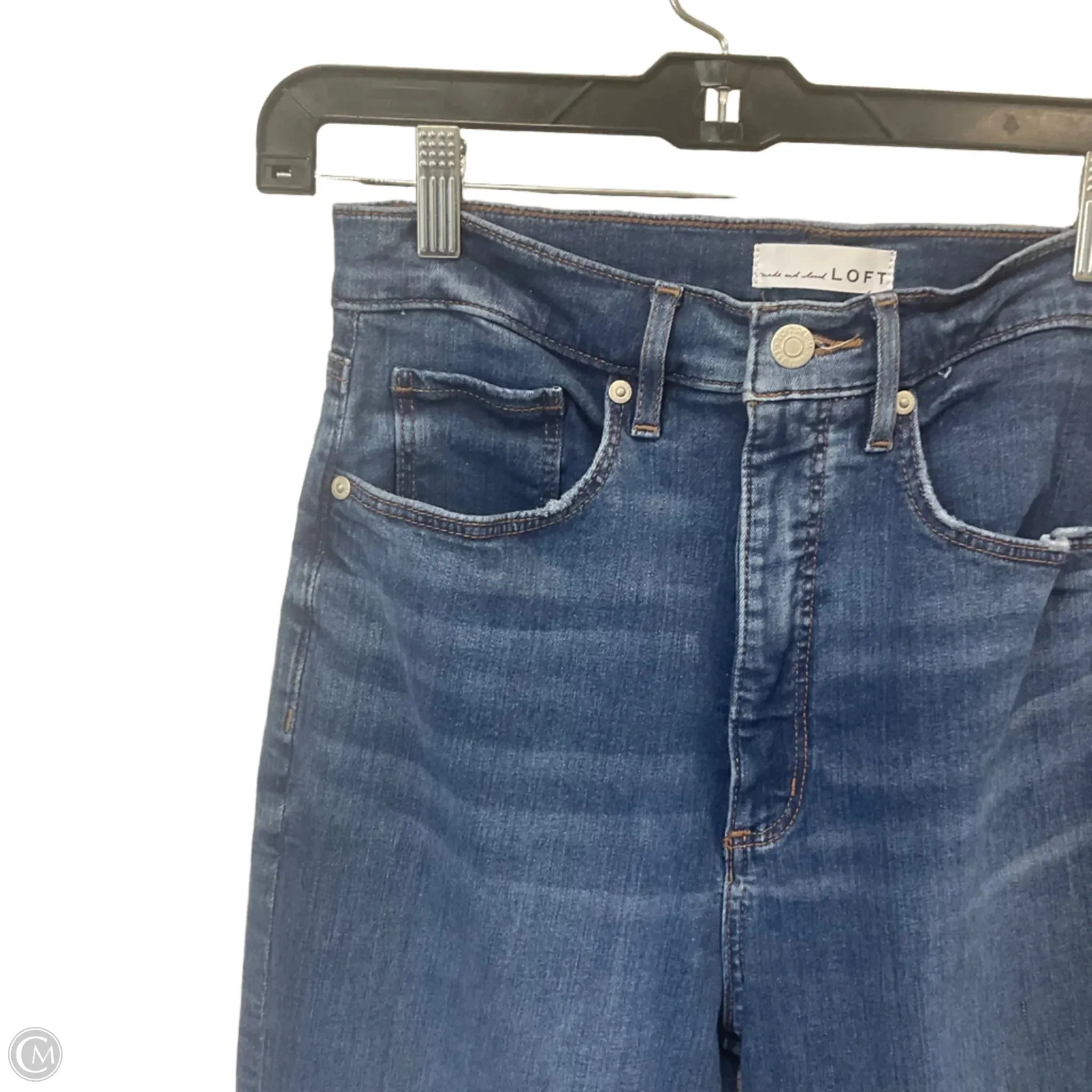 Jeans Flared By Loft In Blue Denim. Size: 6
