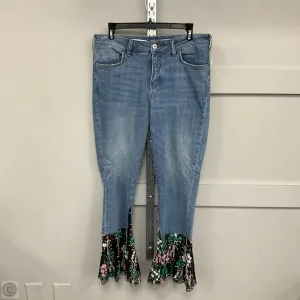 Jeans Flared By Pilcro In Blue Denim. Size: 6