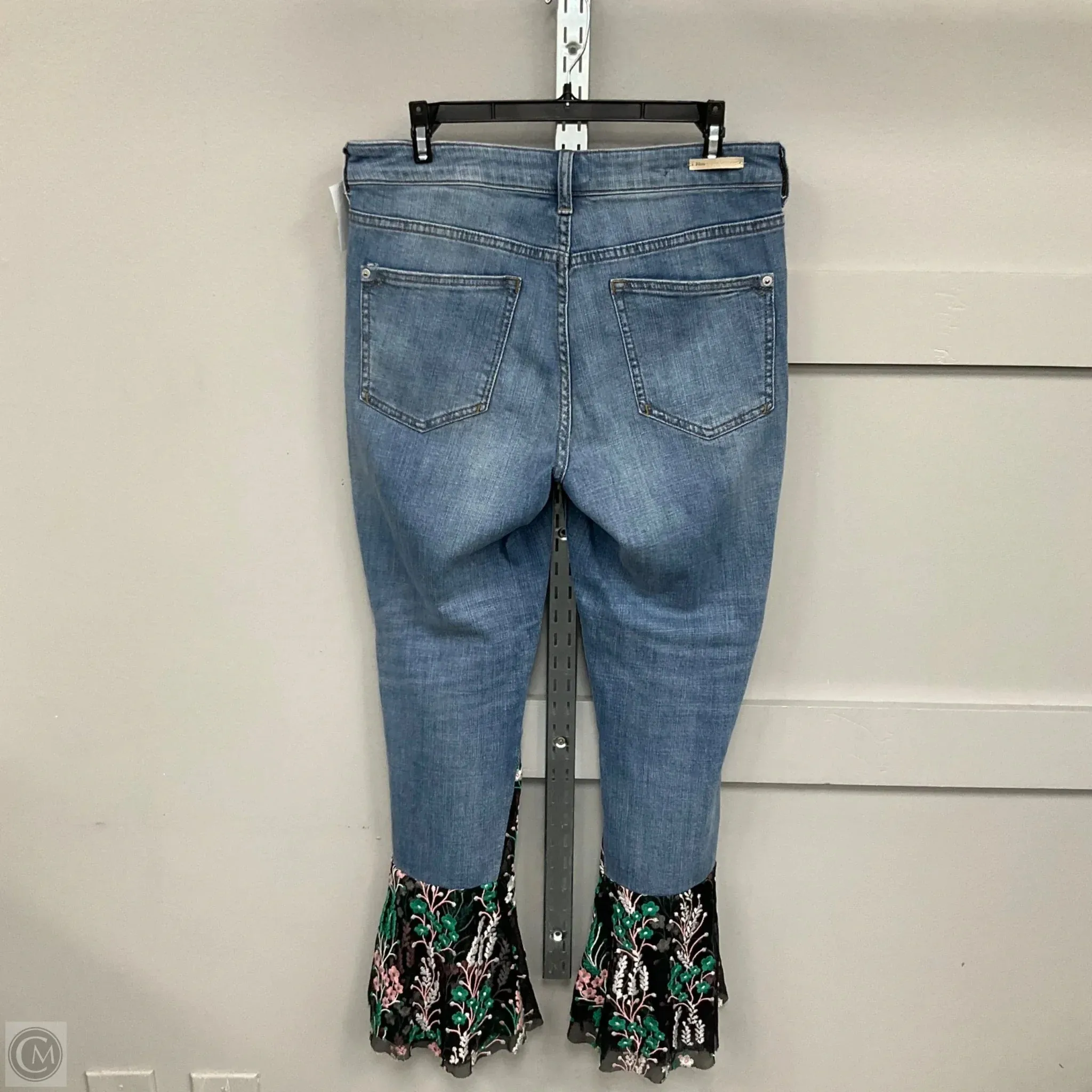 Jeans Flared By Pilcro In Blue Denim. Size: 6