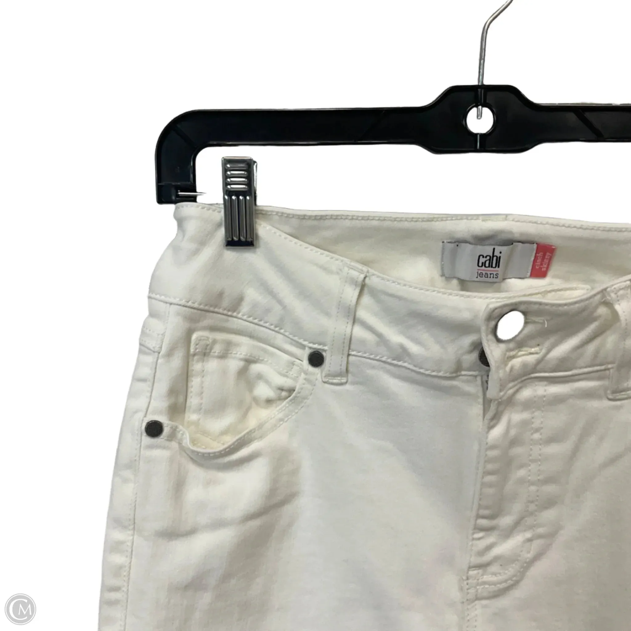 Jeans Skinny By Cabi In White Denim. Size: 6
