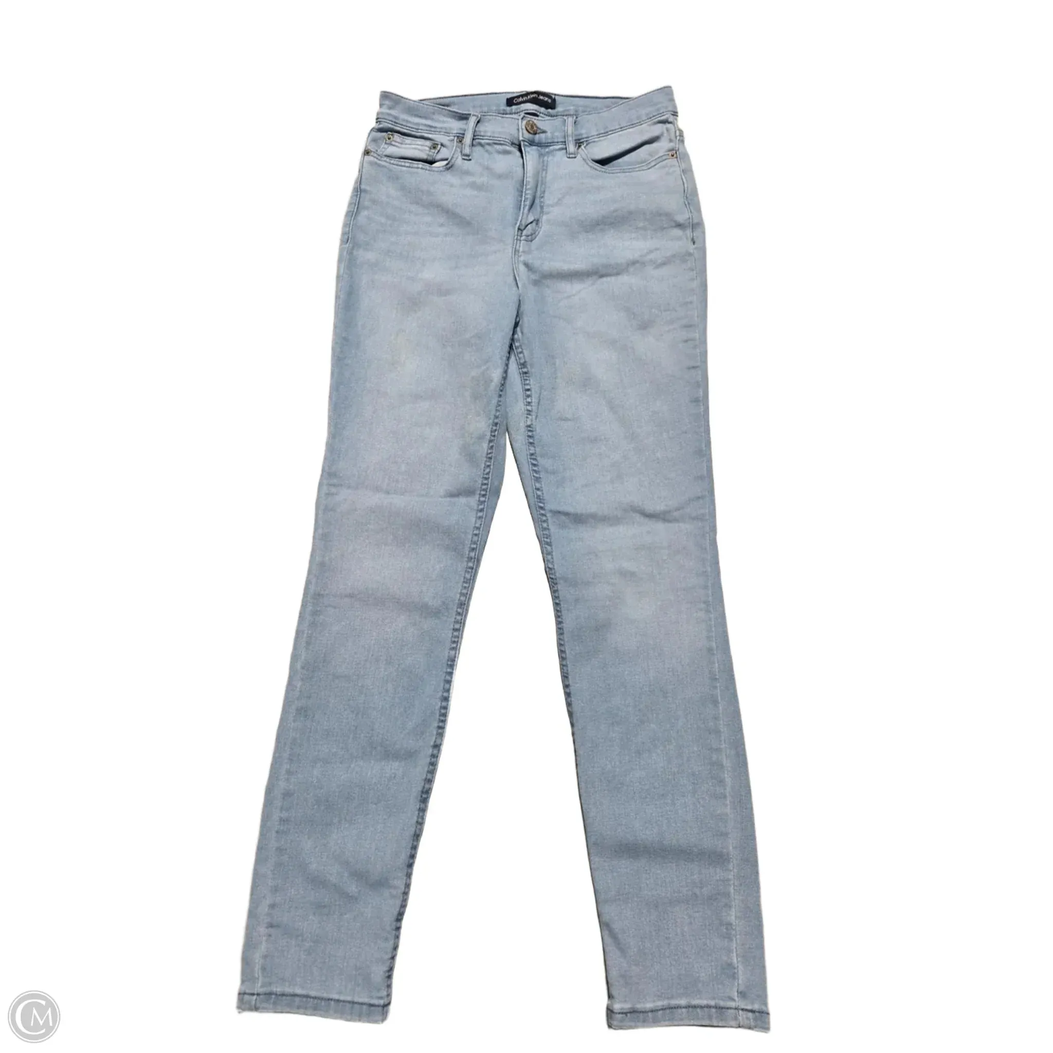 Jeans Skinny By Calvin Klein In Blue Denim. Size: 8