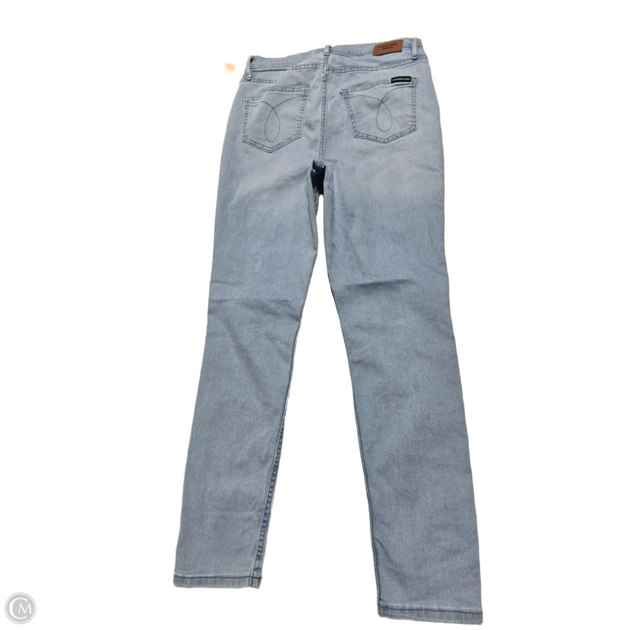 Jeans Skinny By Calvin Klein In Blue Denim. Size: 8
