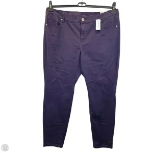 Jeans Skinny By Lane Bryant In Purple. Size: 20