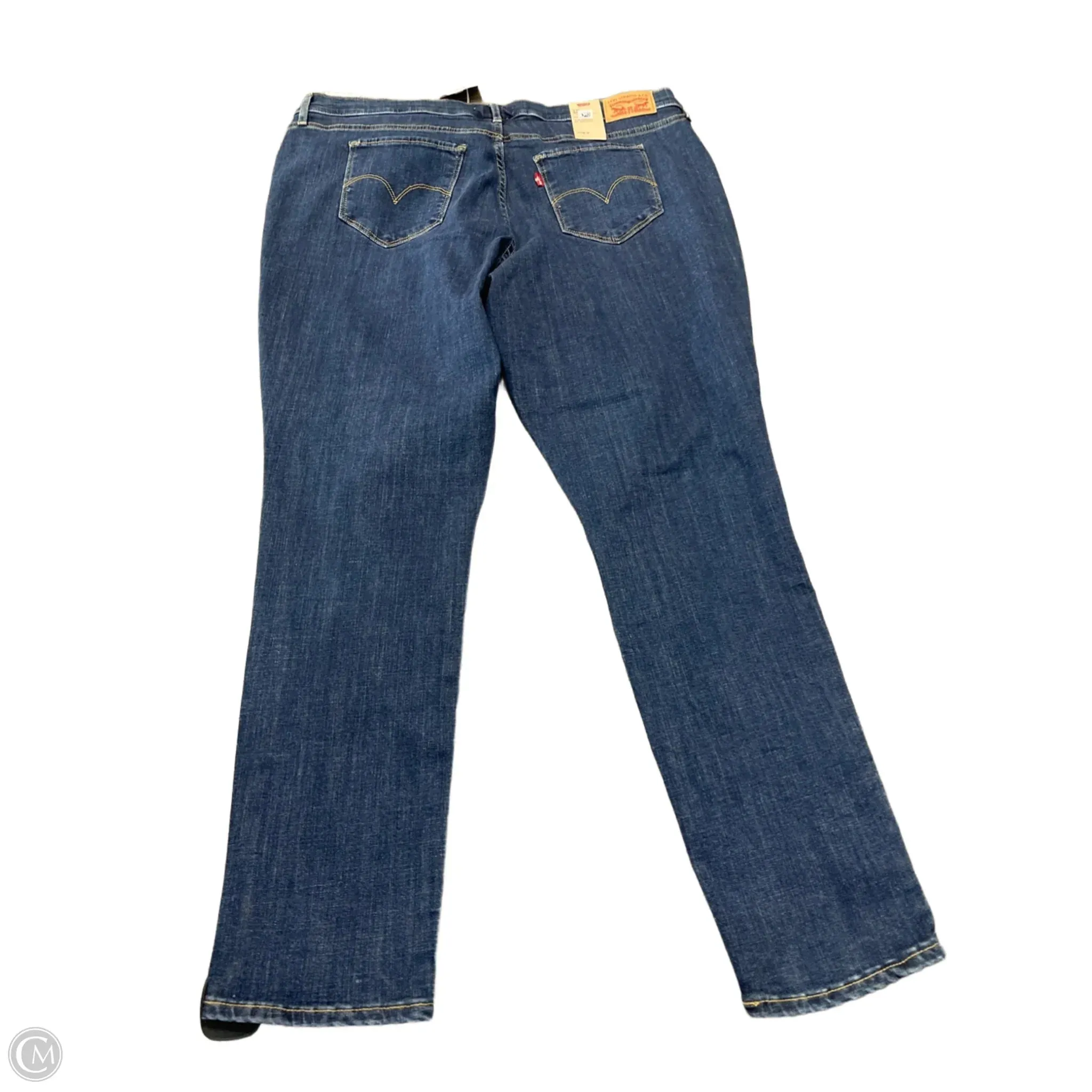 Jeans Skinny By Levis In Blue Denim. Size: 20