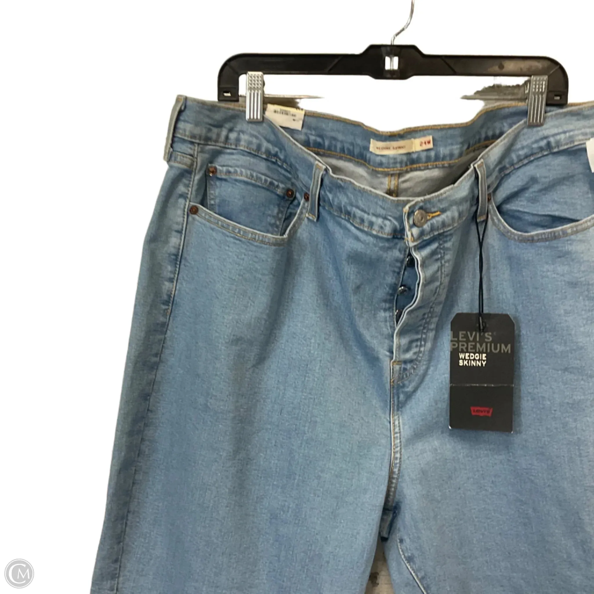 Jeans Skinny By Levis In Blue Denim. Size: 24