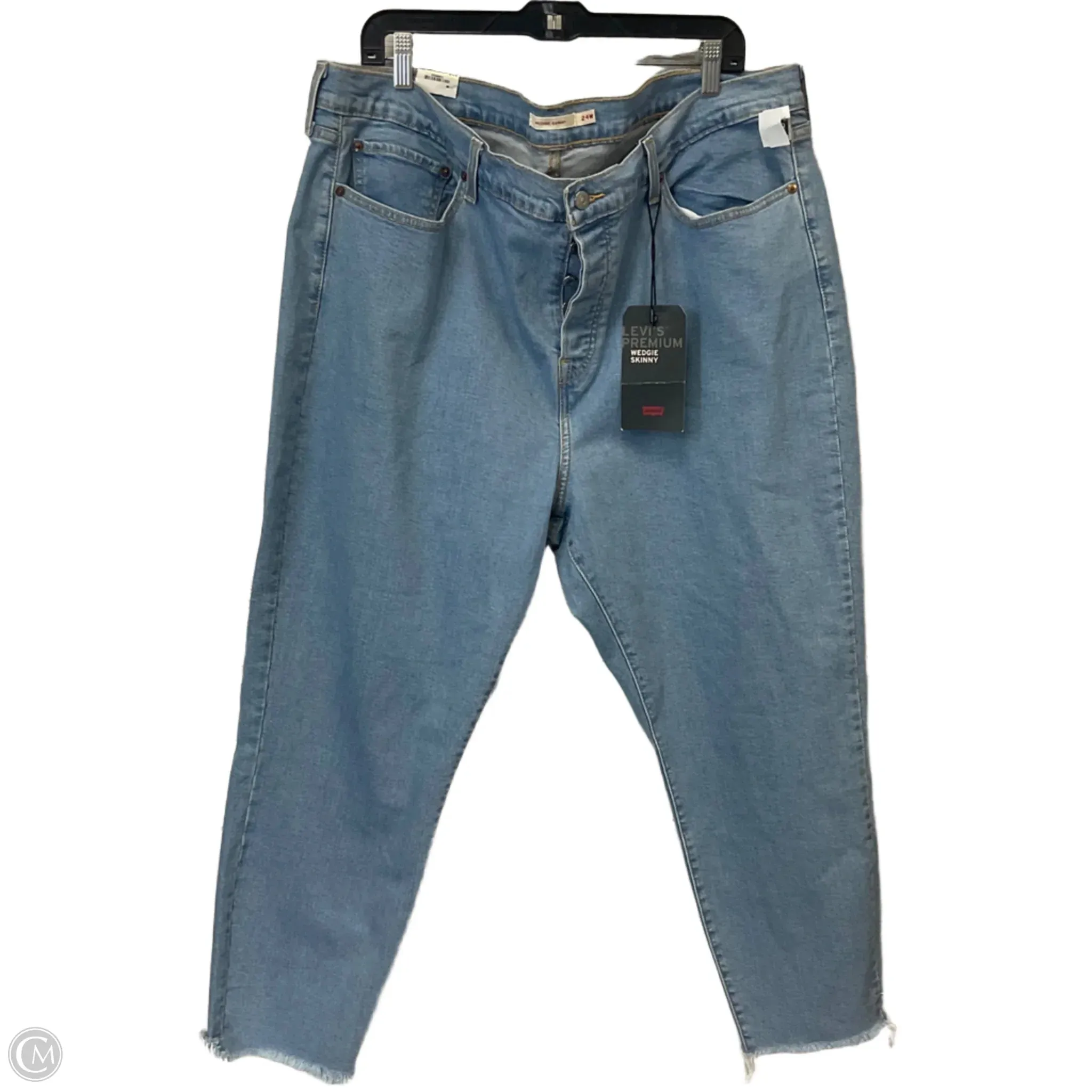 Jeans Skinny By Levis In Blue Denim. Size: 24