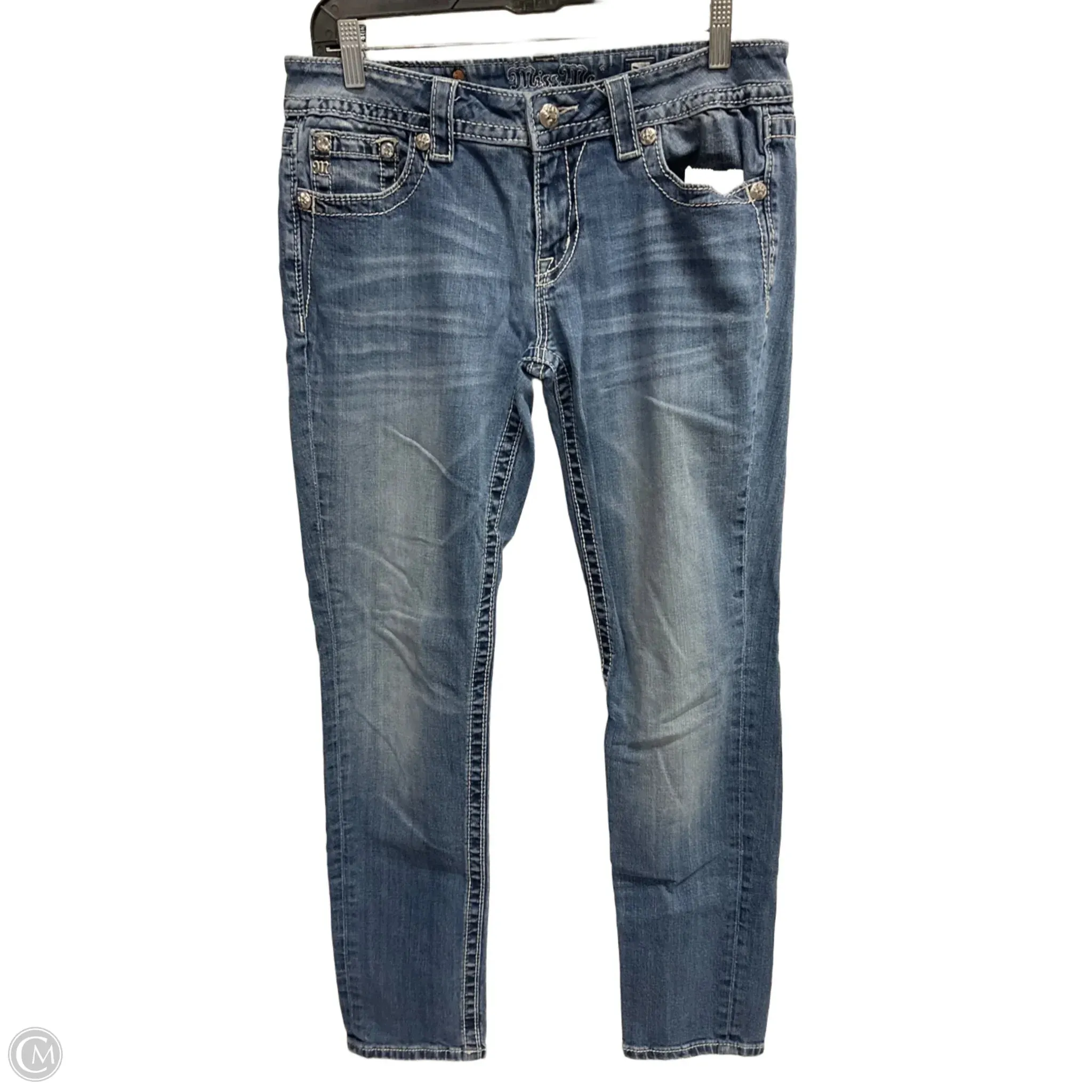 Jeans Skinny By Miss Me In Blue Denim. Size: 10