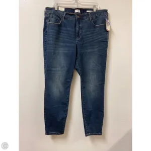 Jeans Skinny By Wonderly In Blue Denim. Size: 18