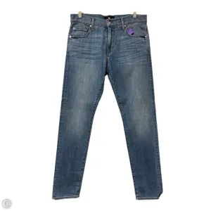 Jeans Straight By 7 For All Mankind In Blue Denim. Size: 14