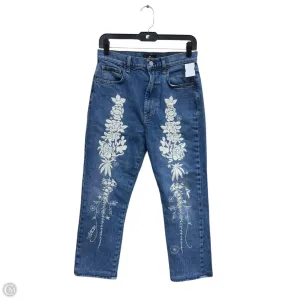 Jeans Straight By 7 For All Mankind In Blue Denim. Size: 4