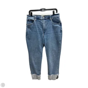 Jeans Straight By Abercrombie And Fitch In Blue Denim. Size: 12
