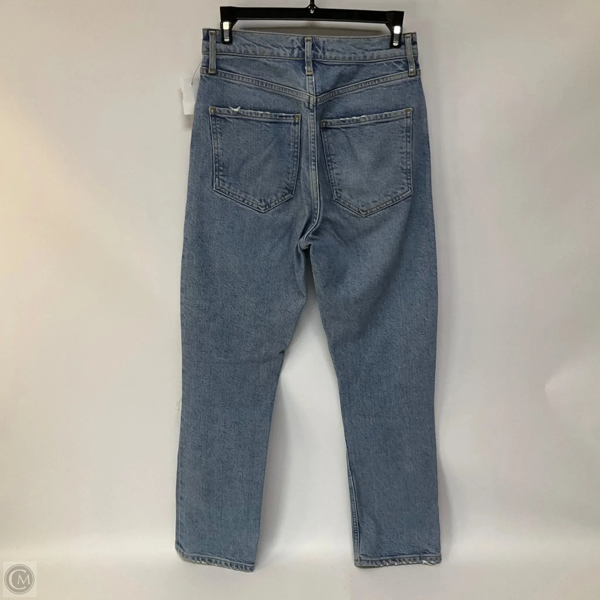 Jeans Straight By Agolde In Blue Denim. Size: 2