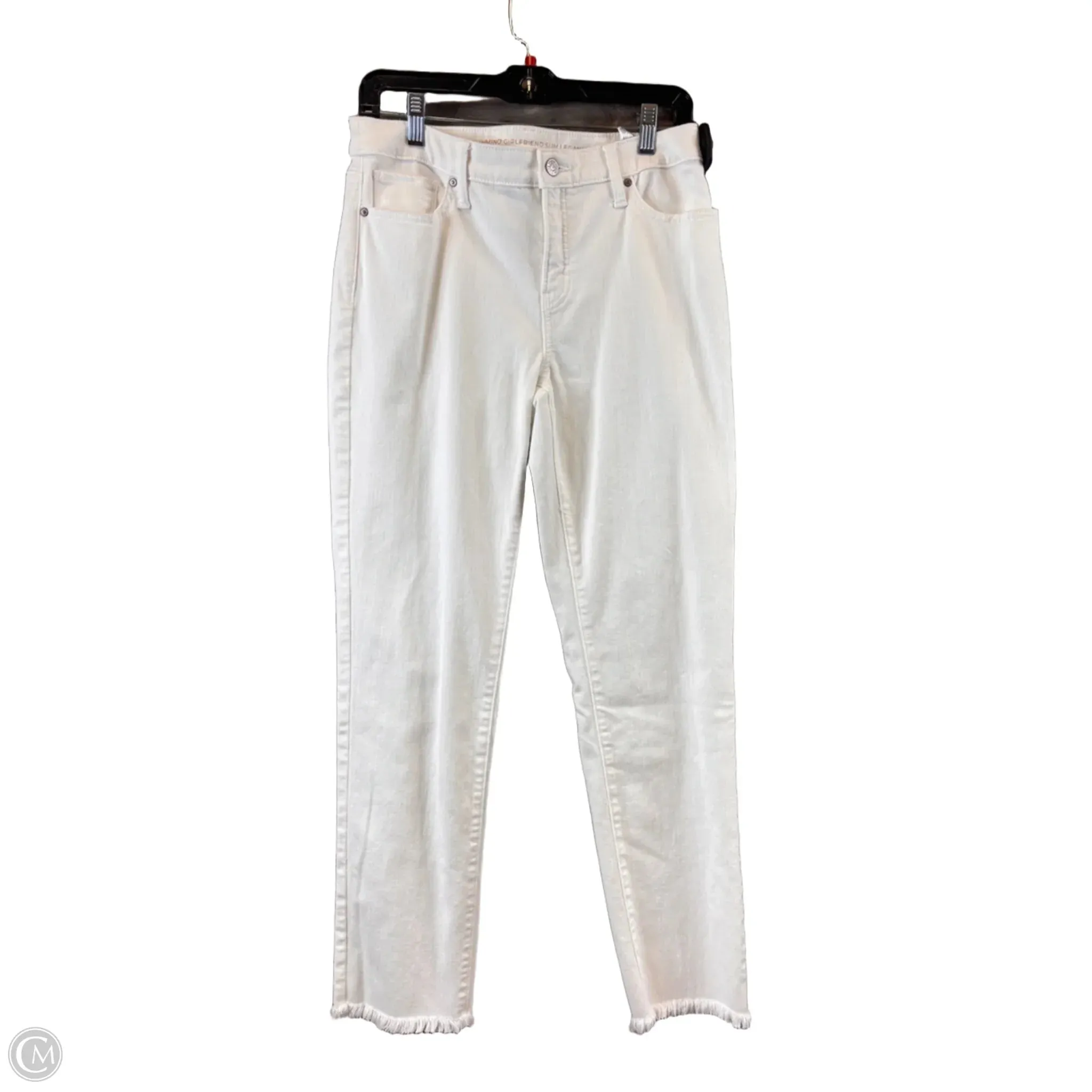 Jeans Straight By Chicos In White Denim. Size: 4