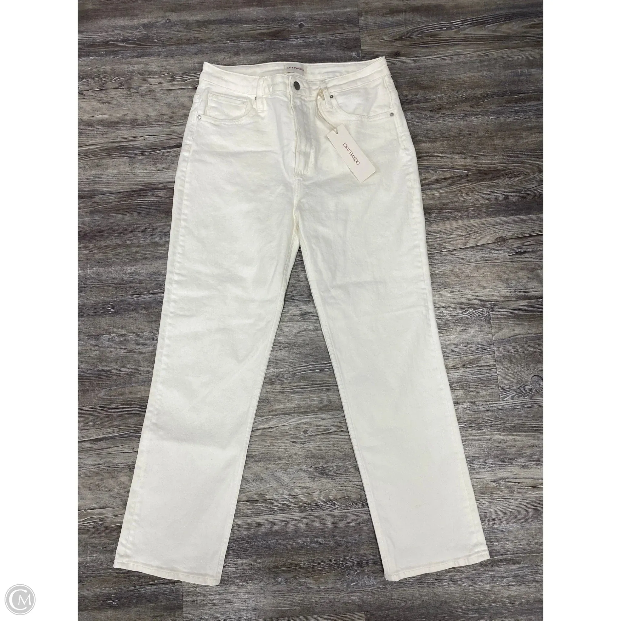 Jeans Straight By Driftwood In White Denim. Size: 8