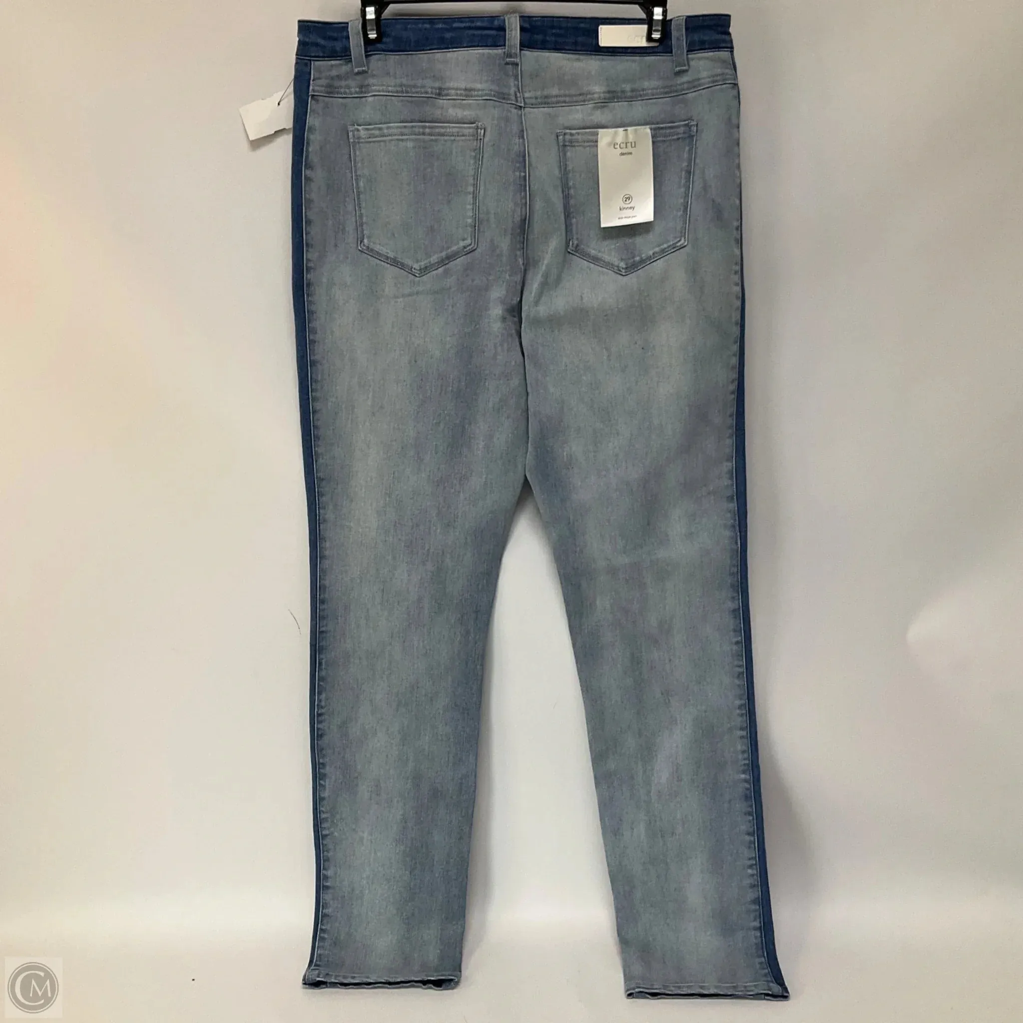 Jeans Straight By Ecru In Blue Denim. Size: 8