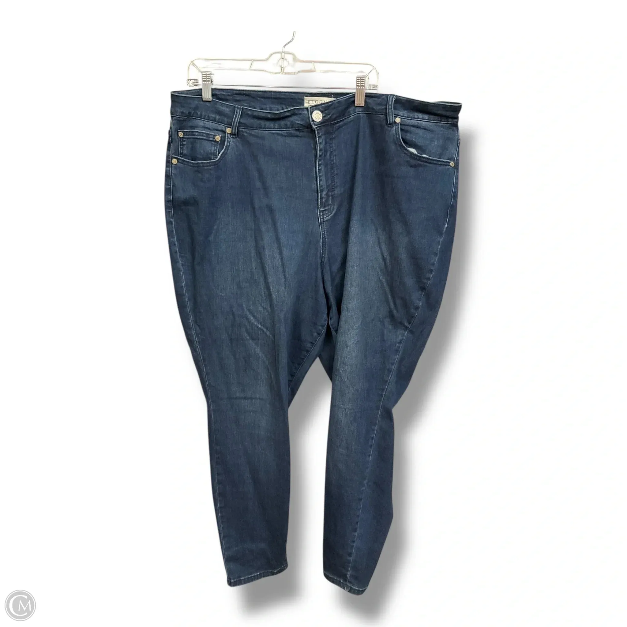 Jeans Straight By Eloquii In Blue Denim. Size: 24