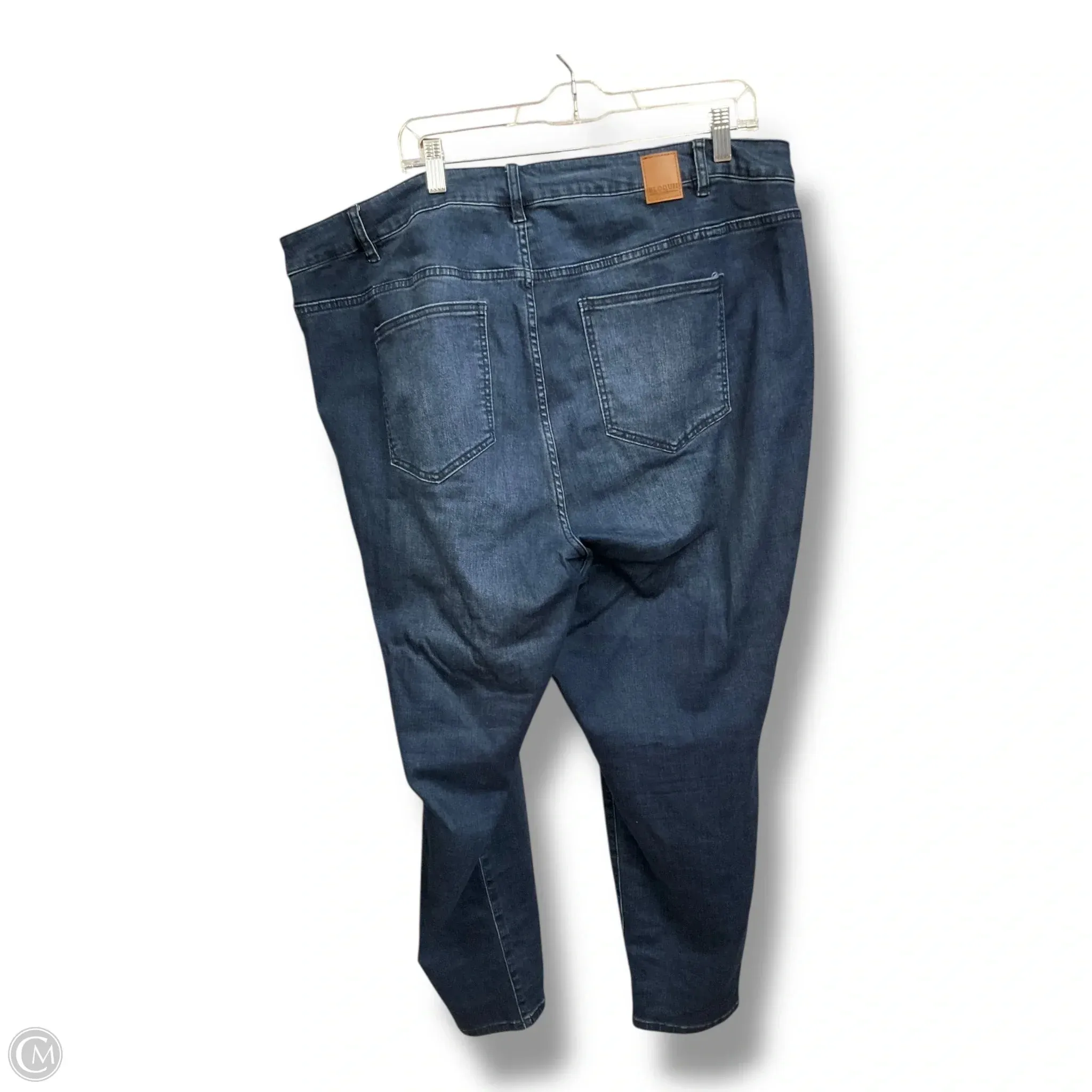 Jeans Straight By Eloquii In Blue Denim. Size: 24
