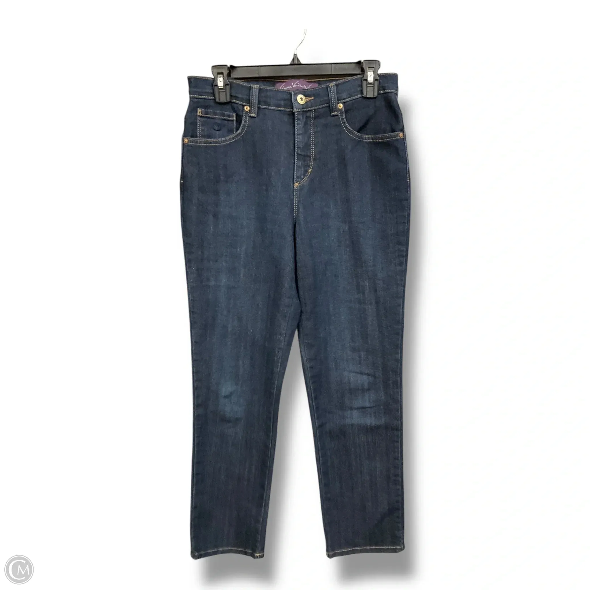 Jeans Straight By Gloria Vanderbilt In Blue Denim. Size: 6
