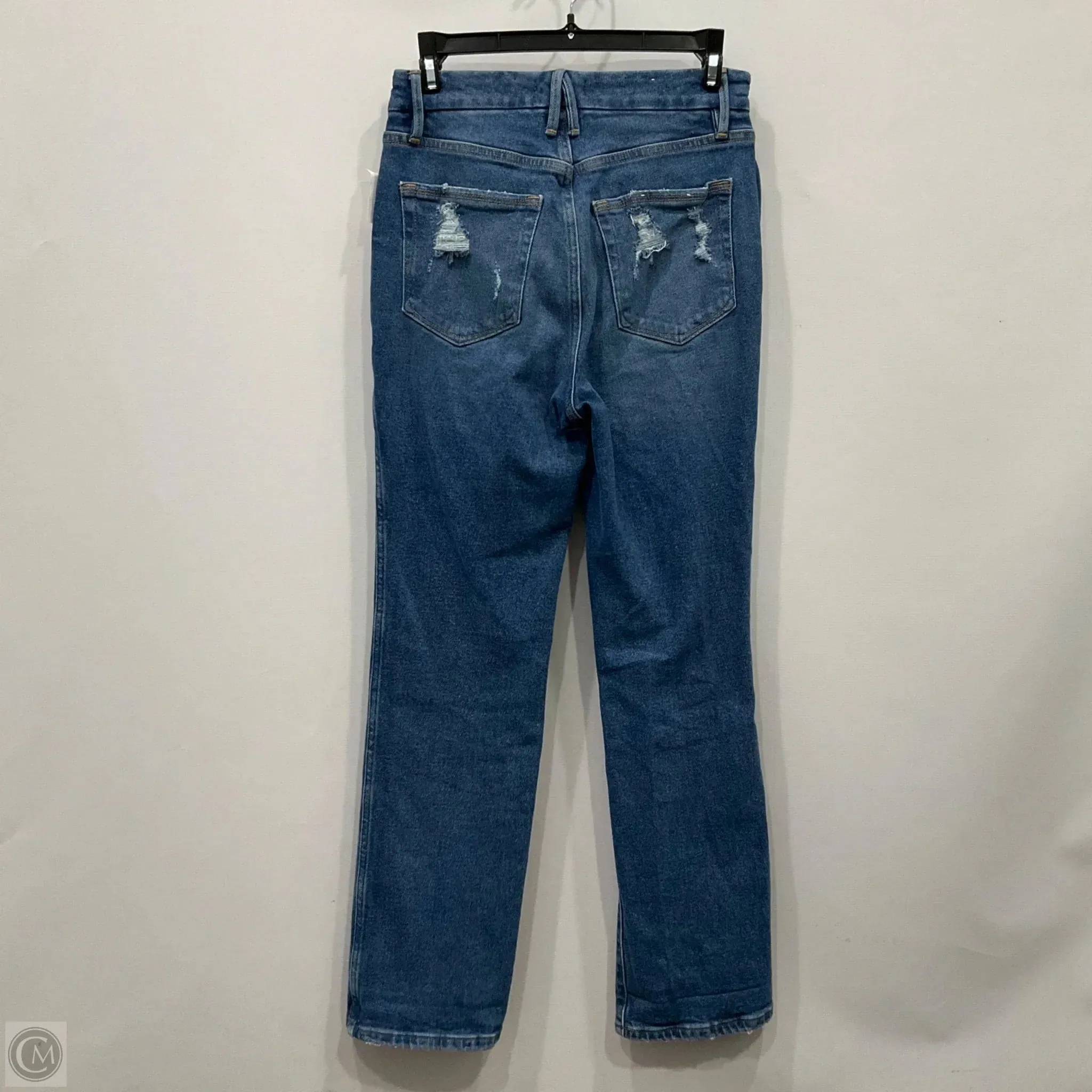 Jeans Straight By Good American In Blue Denim. Size: 0