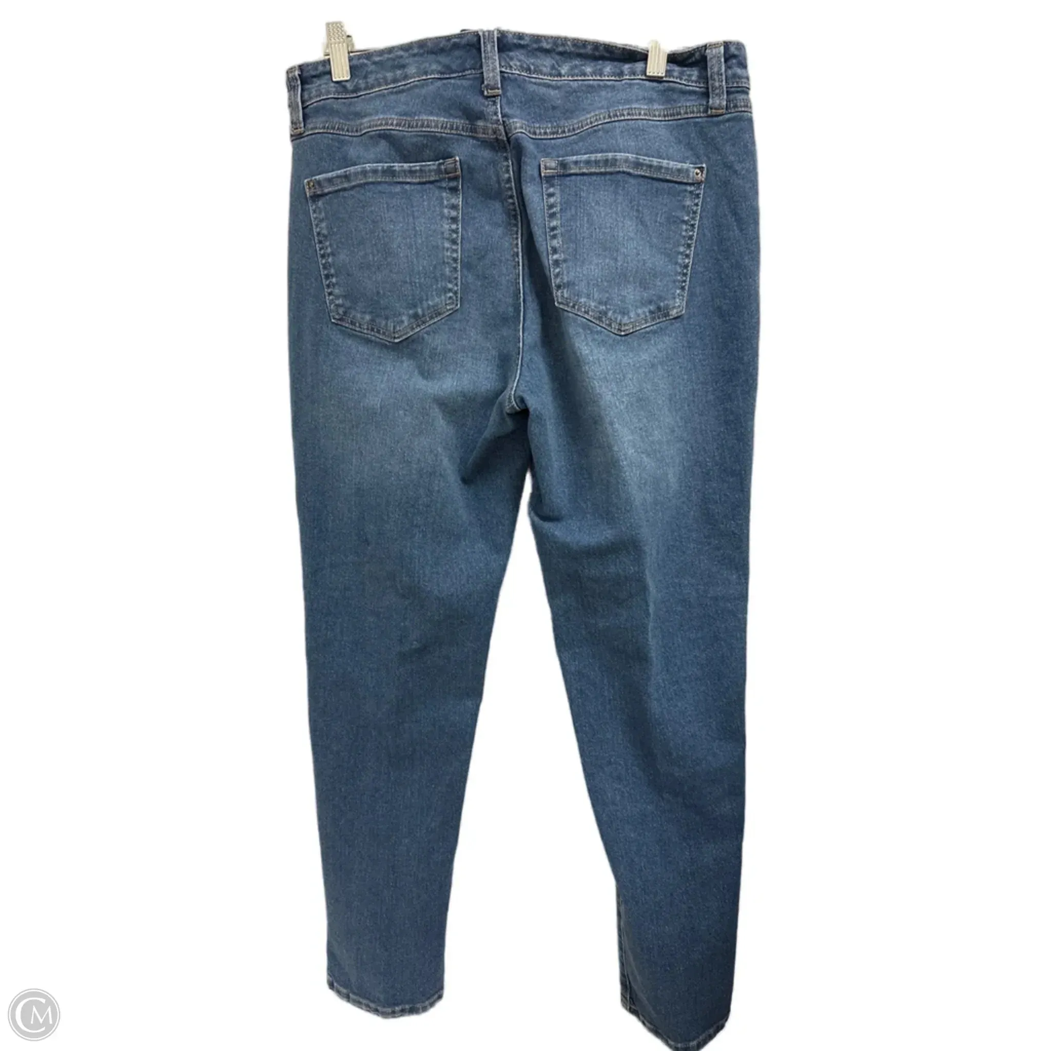 Jeans Straight By Inc In Blue Denim. Size: 14