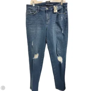 Jeans Straight By Inc In Blue Denim. Size: 14