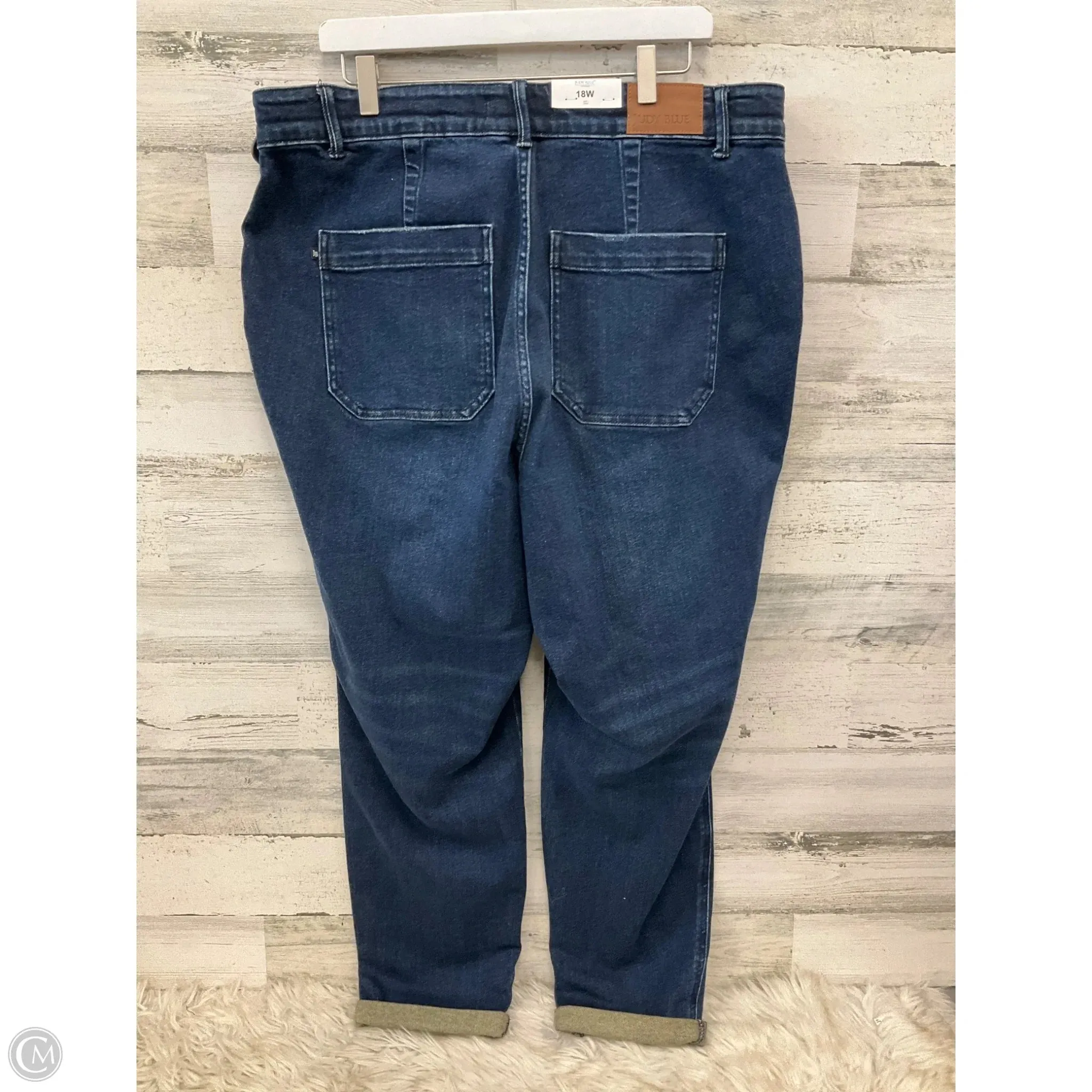 Jeans Straight By Judy Blue In Blue Denim. Size: 18