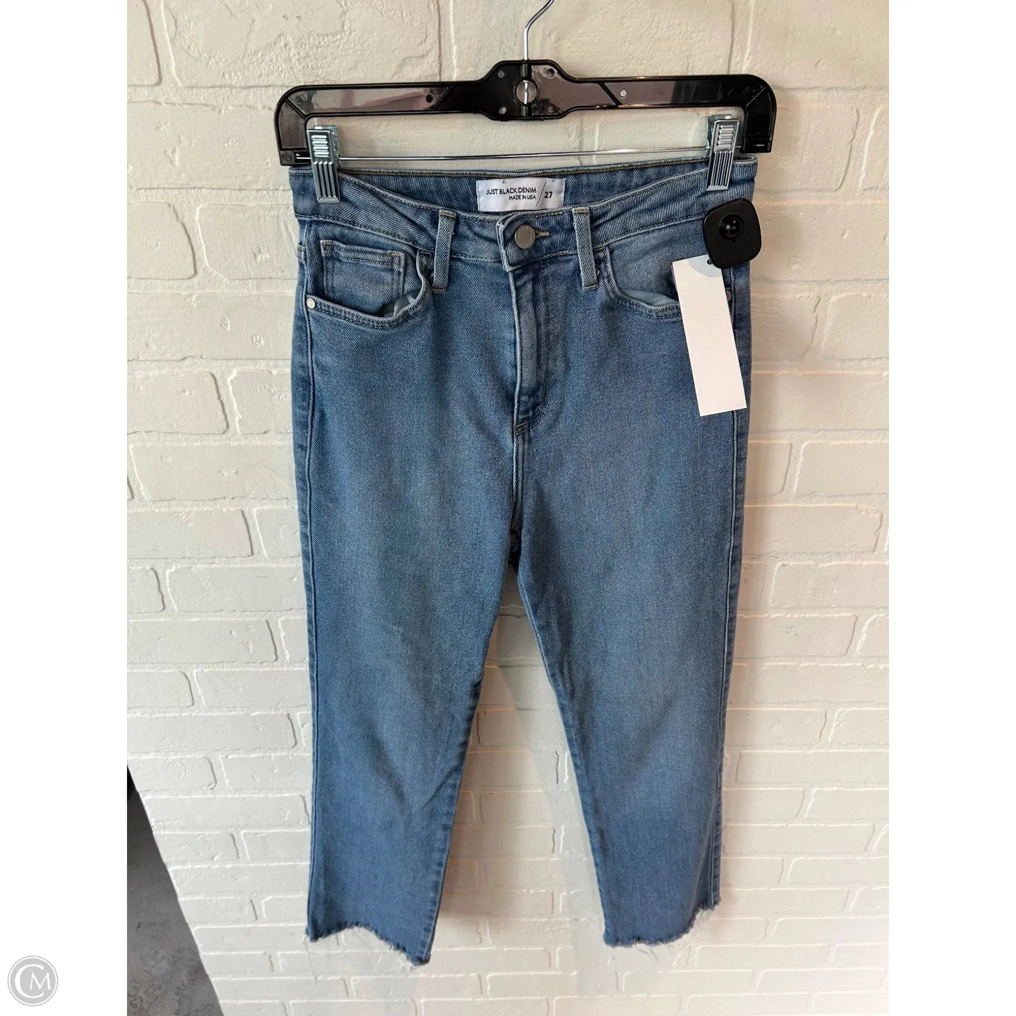 Jeans Straight By Just Black In Blue Denim. Size: 4