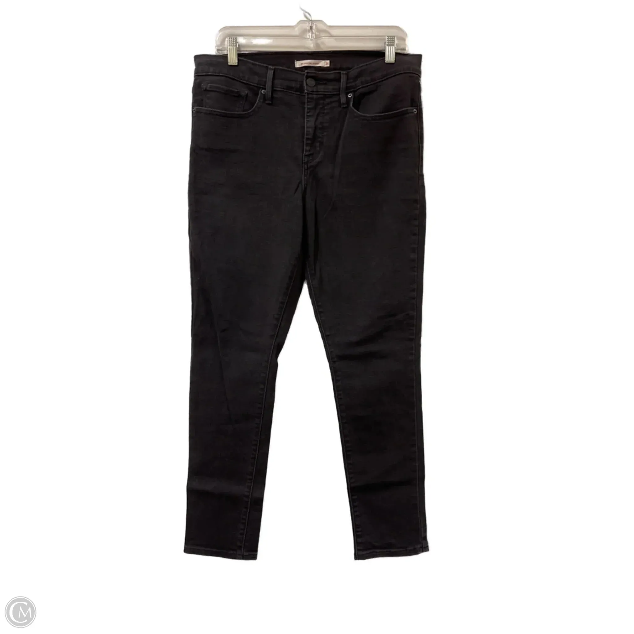 Jeans Straight By Levis In Black. Size: 12
