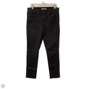 Jeans Straight By Levis In Black. Size: 12