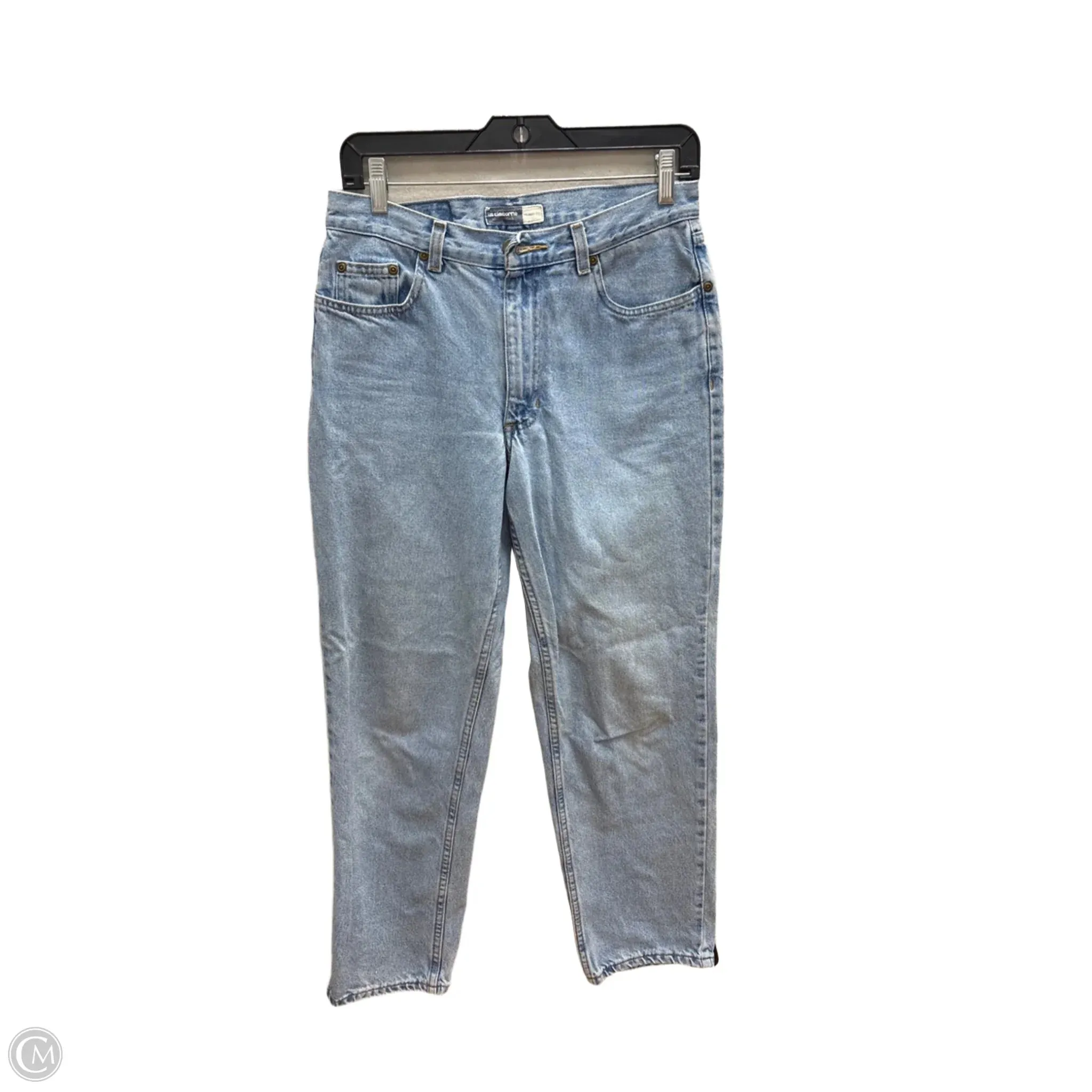 Jeans Straight By Liz Claiborne In Blue Denim. Size: 8