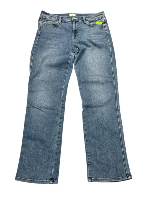 Jeans Straight By Mother In Blue Denim. Size:8