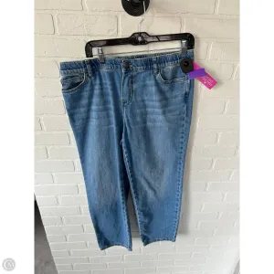 Jeans Straight By Pure Jill In Blue Denim. Size: 10