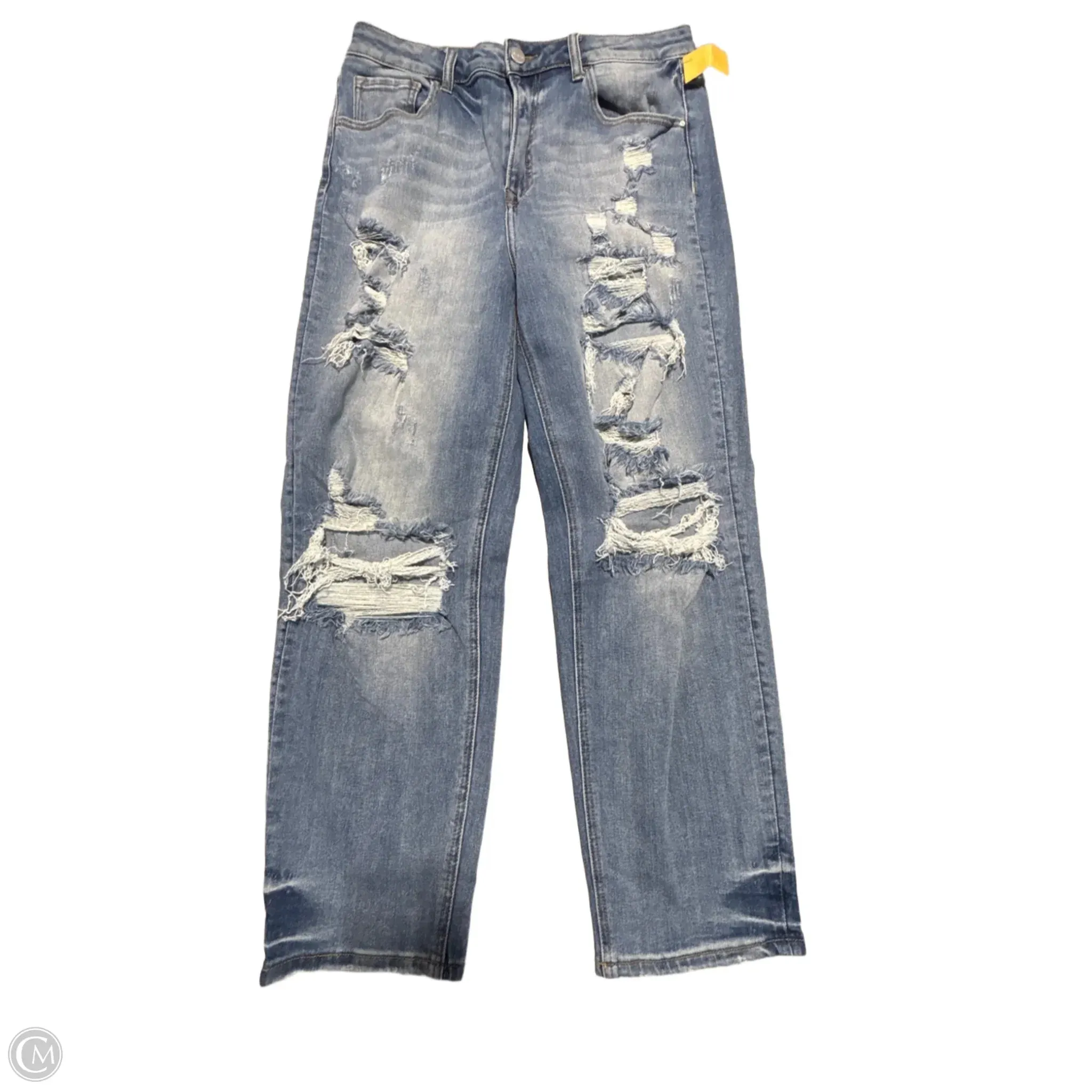 Jeans Straight By Risen In Blue Denim. Size: 12