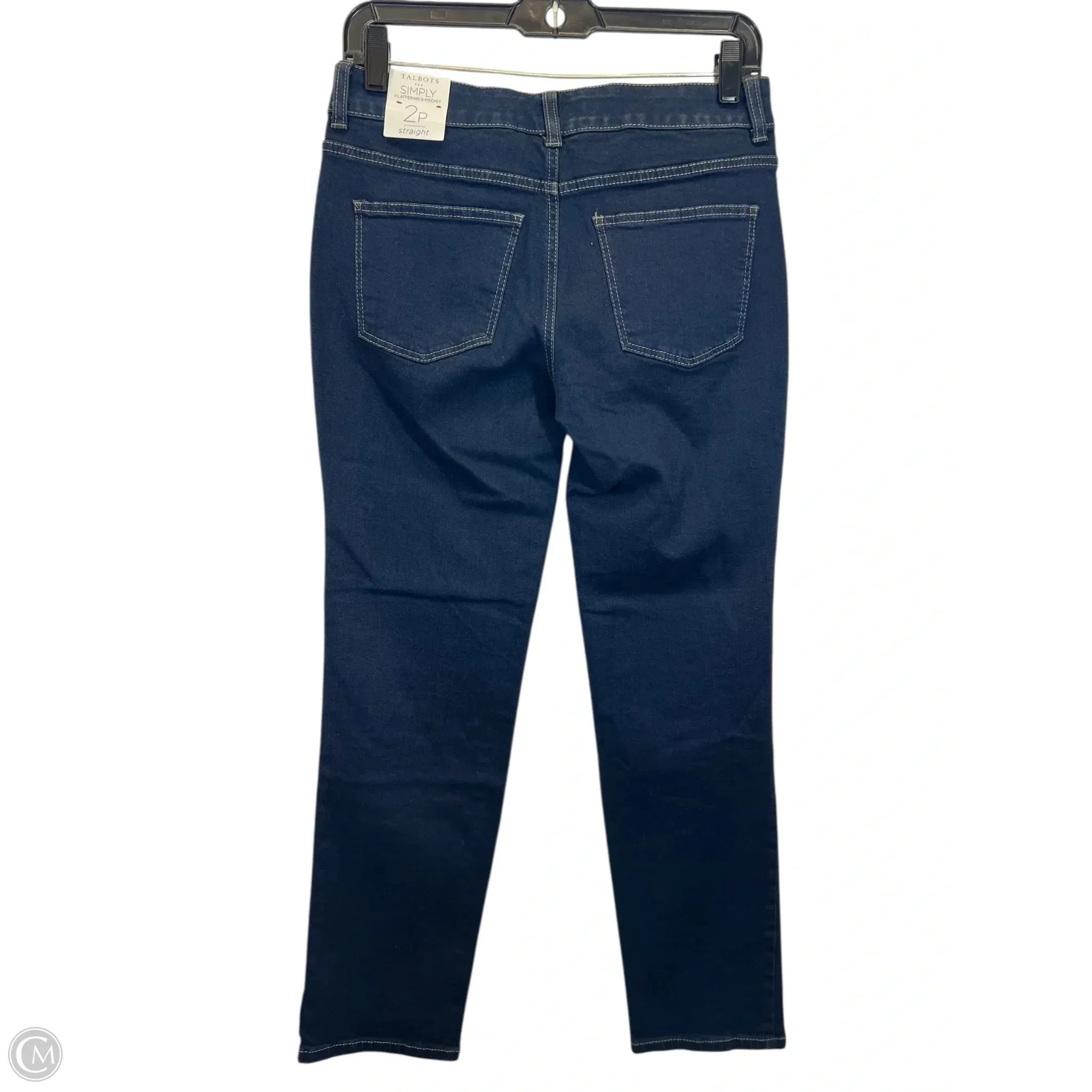 Jeans Straight By Talbots In Blue Denim. Size: 2p