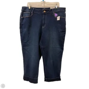 Jeans Straight By Time And Tru In Blue Denim. Size: 18