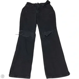 Jeans Straight By We The Free In Black Denim. Size: 8