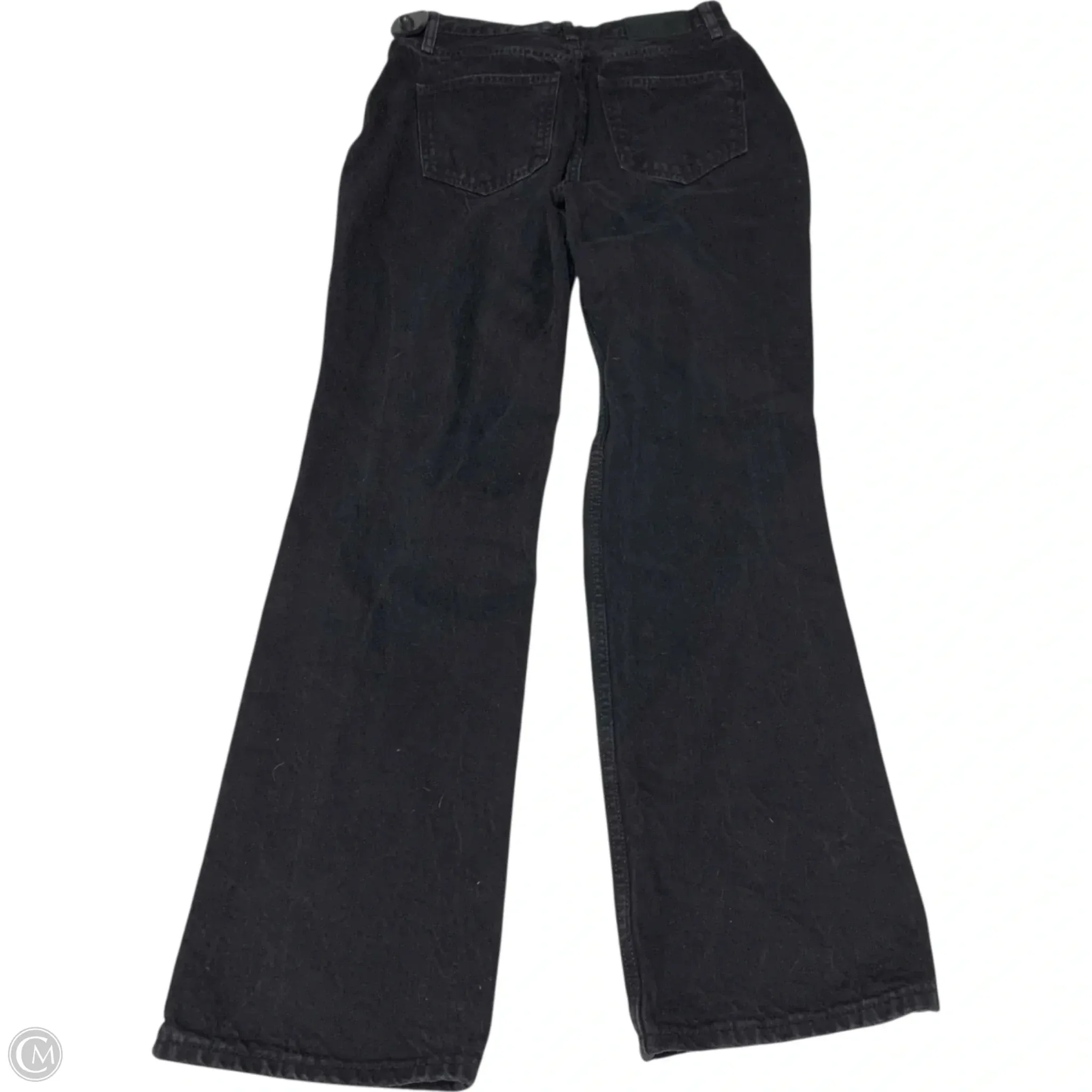 Jeans Straight By We The Free In Black Denim. Size: 8