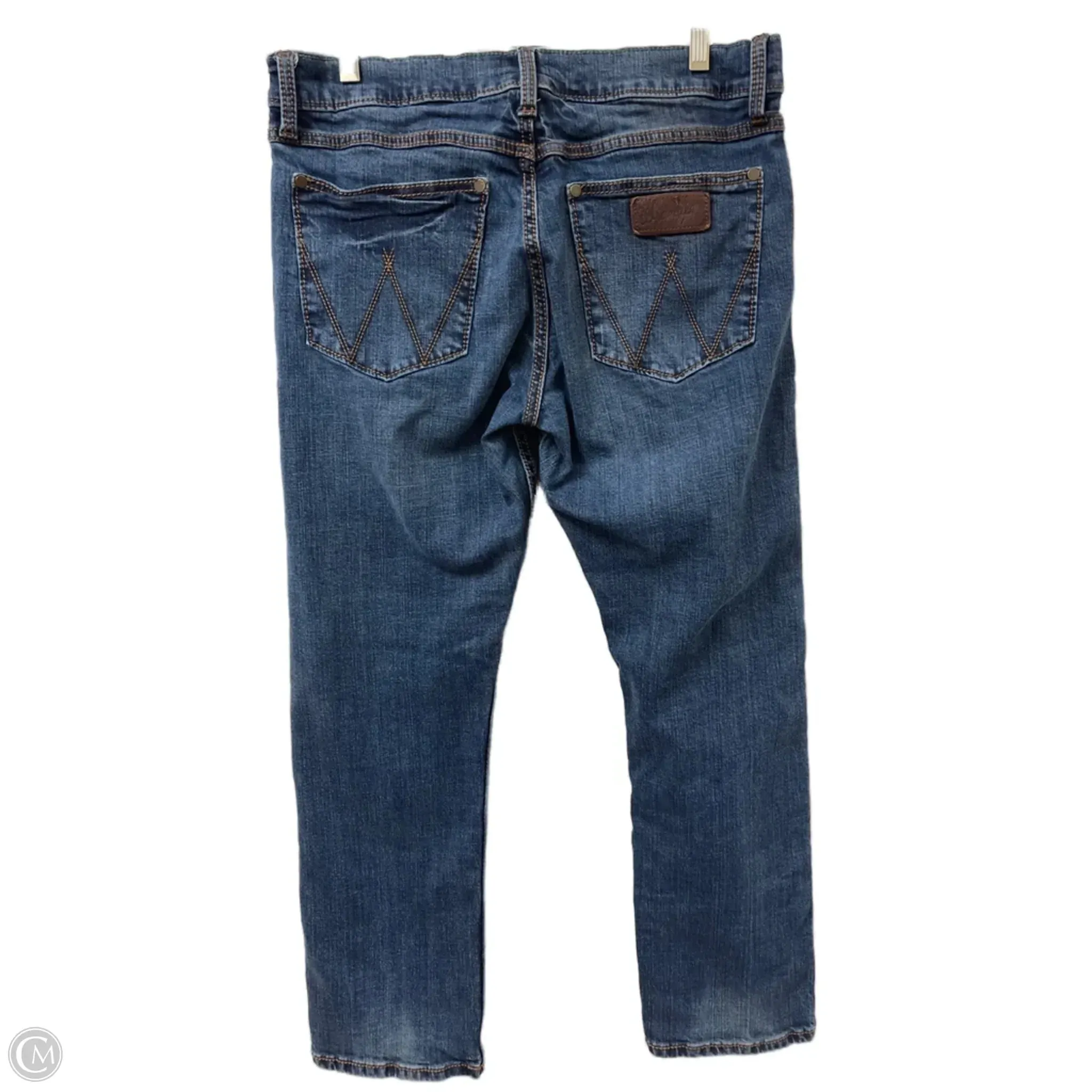 Jeans Straight By Wrangler In Blue Denim. Size: 10