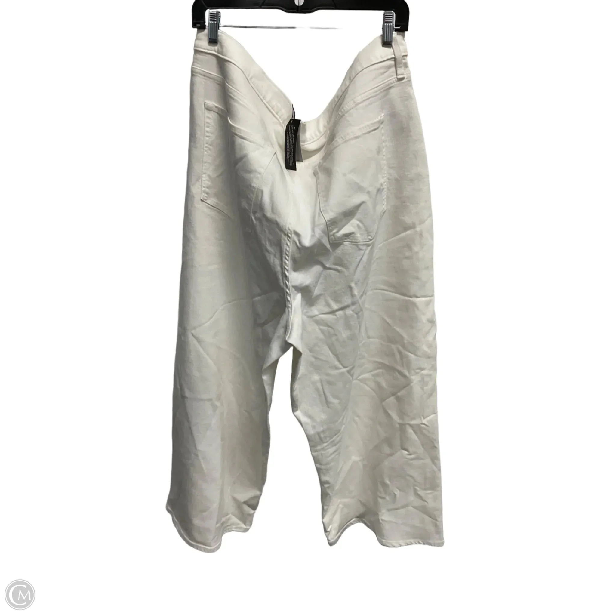 Jeans Wide Leg By Banana Republic In White. Size: 20