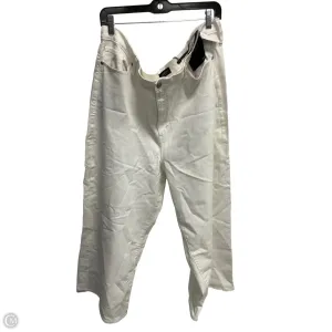 Jeans Wide Leg By Banana Republic In White. Size: 20