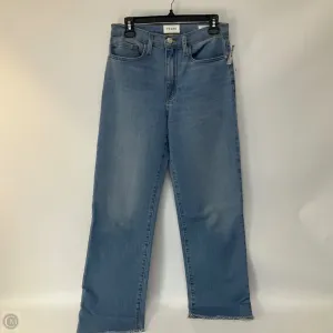 Jeans Wide Leg By Frame In Blue Denim. Size: 2