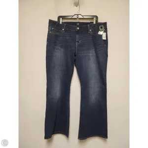 Jeans Wide Leg By Gap In Blue Denim. Size: 18